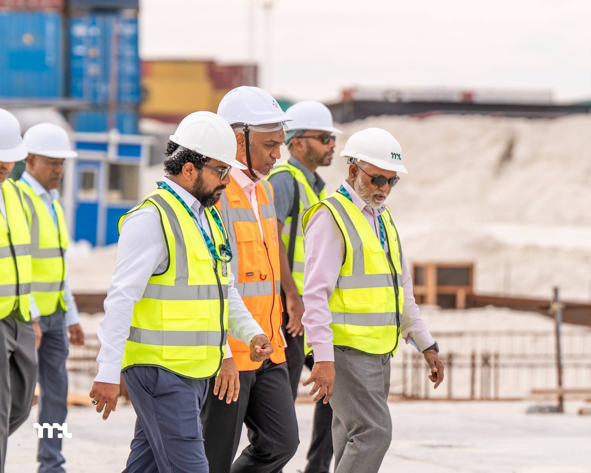 Cover image for President Reviews Progress of Malé Commercial Harbour Relocation Project